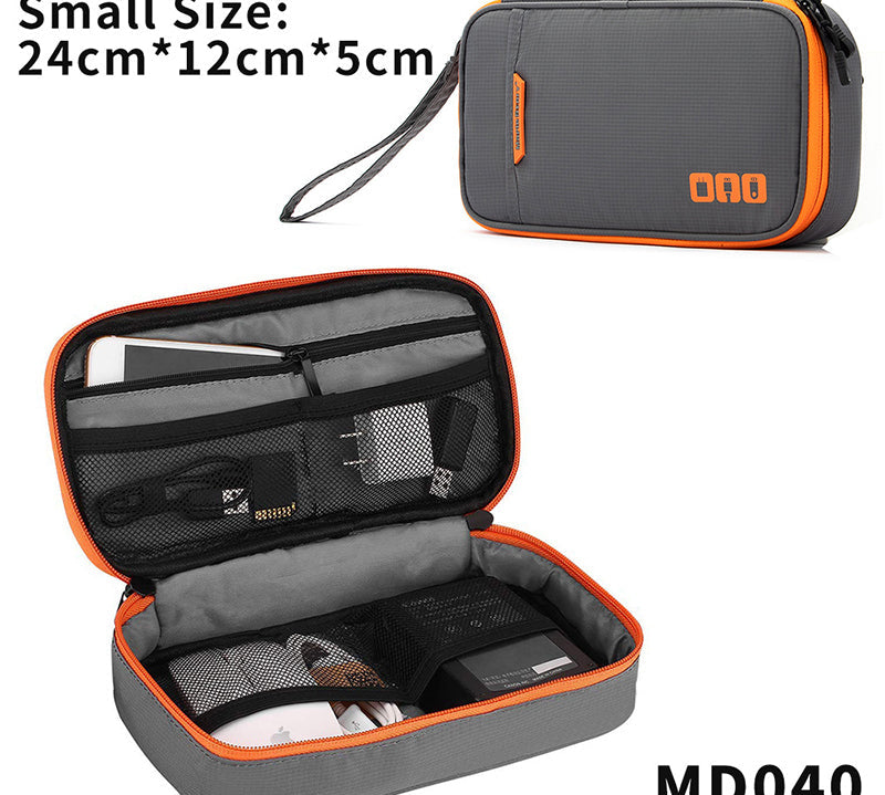 Travel - essential Cable Organizer Bag: A Compact Storage Solution for Charging Cords, Chargers, and Accessories.