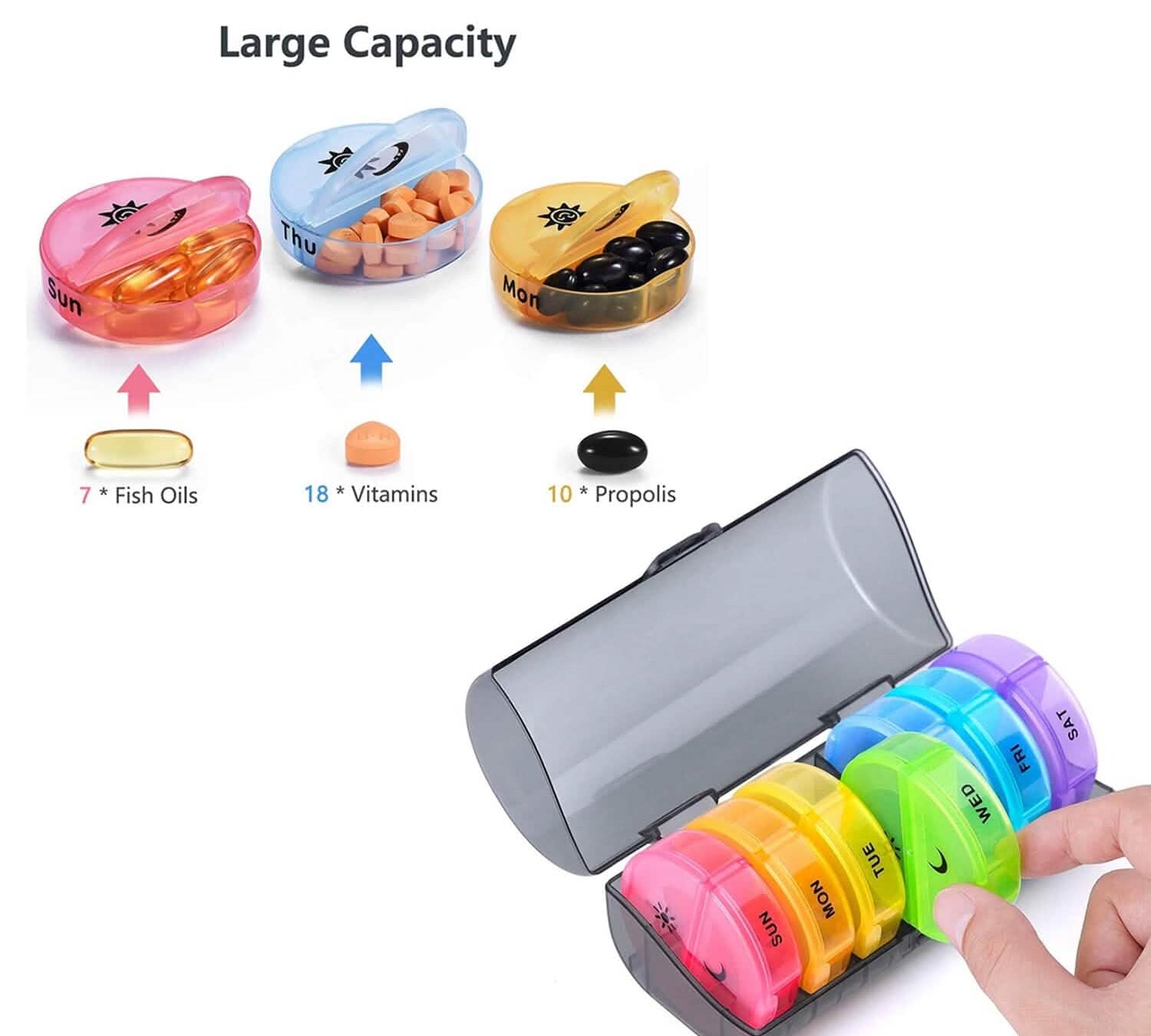 Travel Pill Organizer