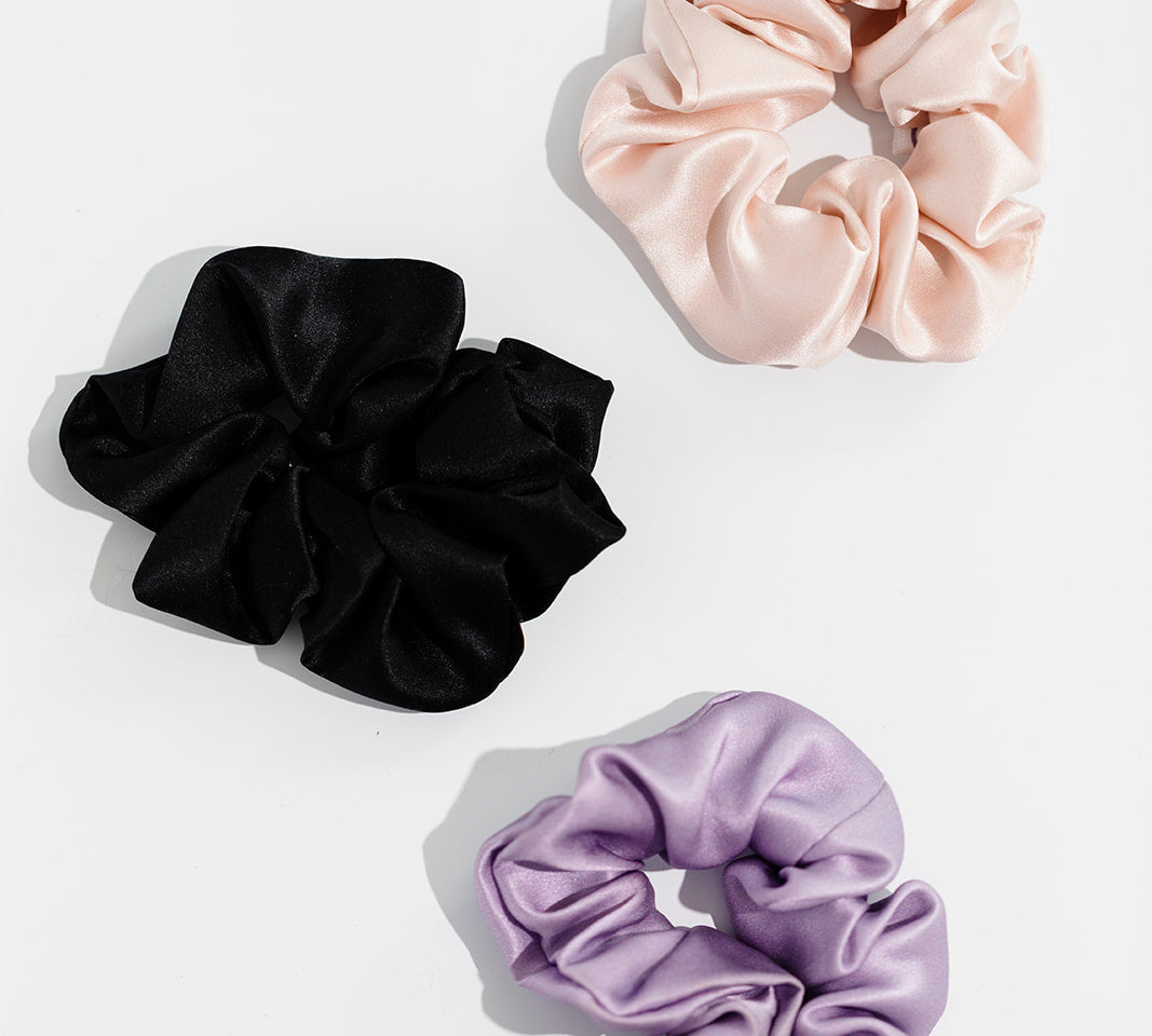 Mulberry Silk Scrunchie Set