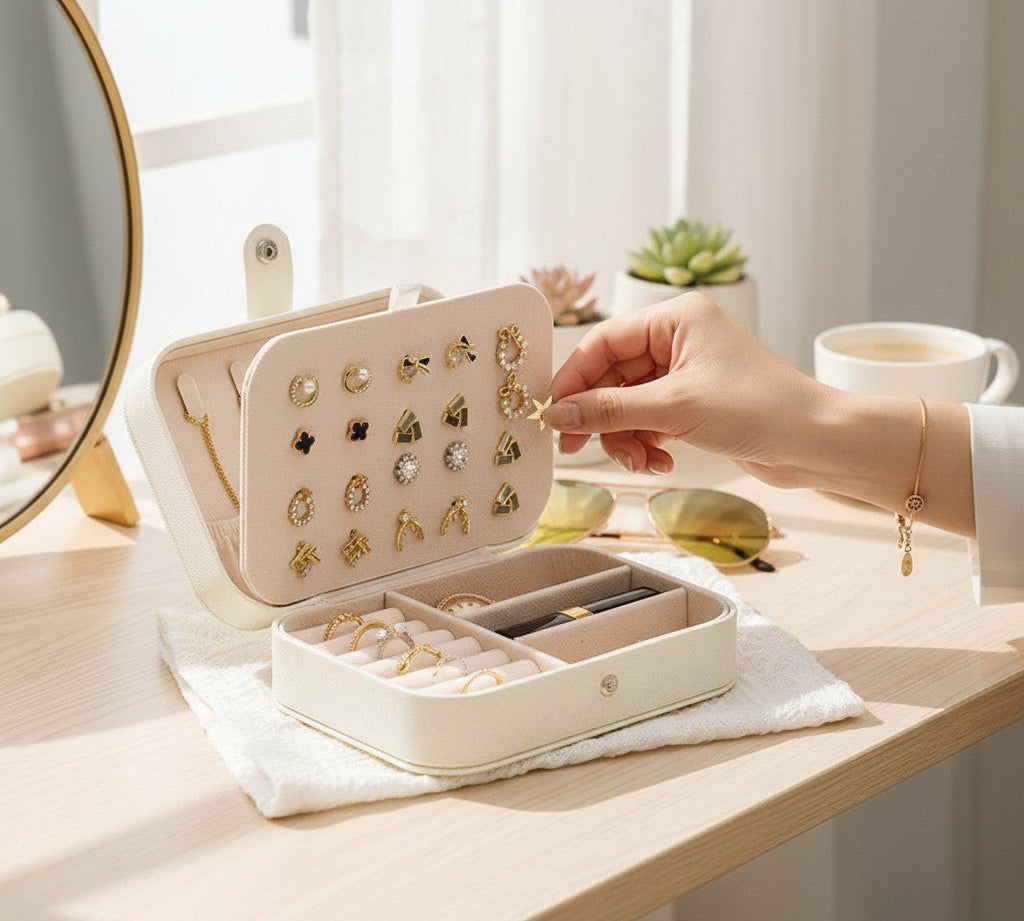 Elegant Travel Jewelry Case